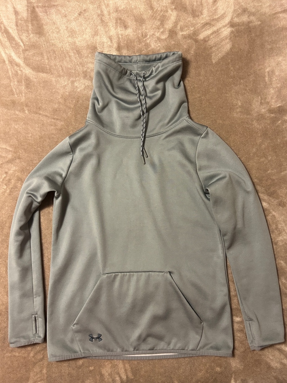 Under Armour Women's Silver Fleece Funnel Neck Sweatshirt Size s